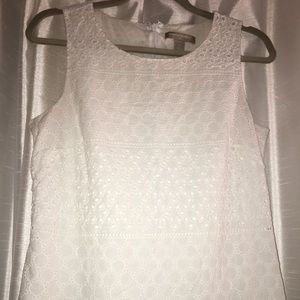 A-line white tank