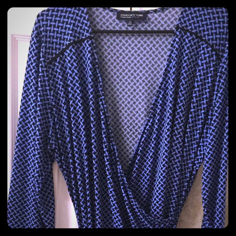EUC Jones New York plus size wrap dress