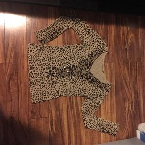 Belldini leopard embellished top