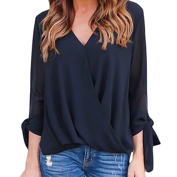 Chiffon ruffle blouse - Picture 2 of 6