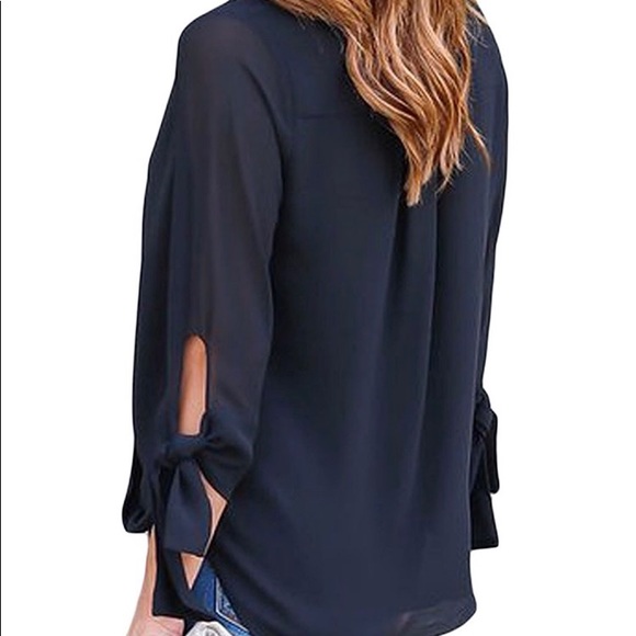 Chiffon ruffle blouse - Picture 3 of 6