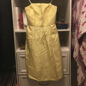 Donna Ricco - Yellow Silk Dress