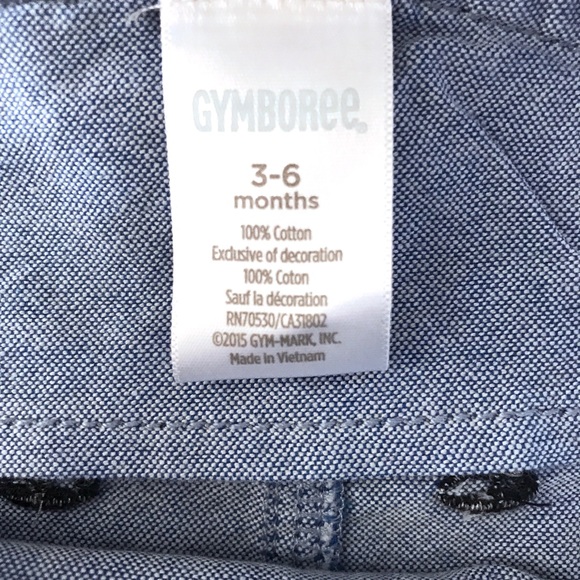 Gymboree blue sale boat overalls (3-6 months) - Picture 3 of 4