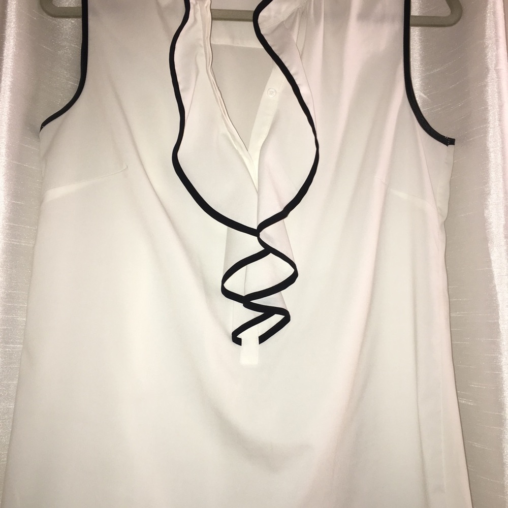 White ruffled suiting shirt