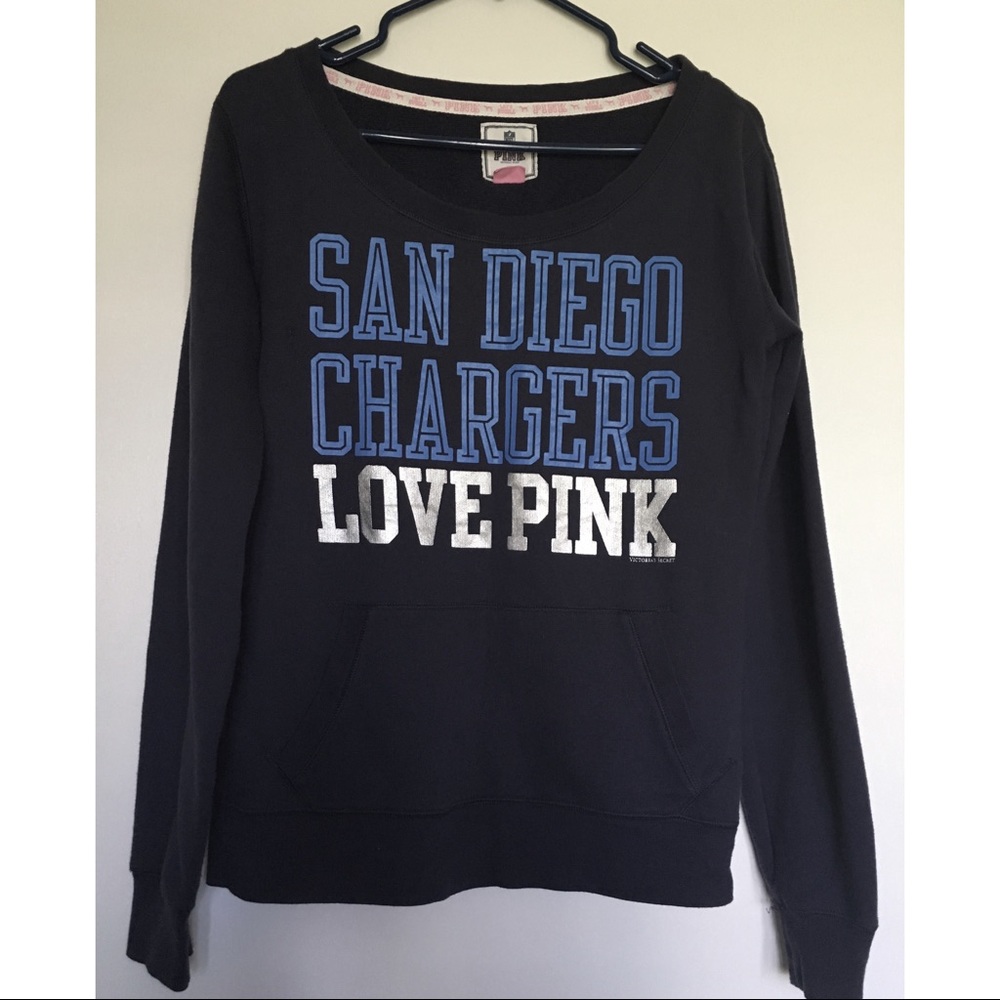 NFL Pink VS navy blue Chargers pullover Small