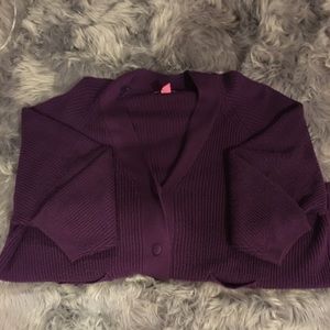 Cozy Purple Cardigan
