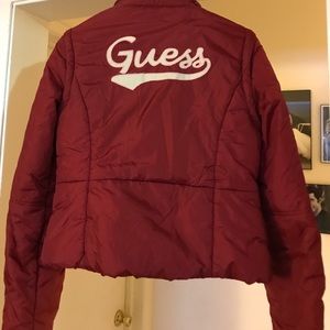 Guess bomber puff windbreaker jacket