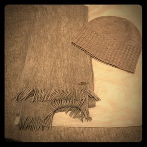 Calvin Klein beanie and scarf