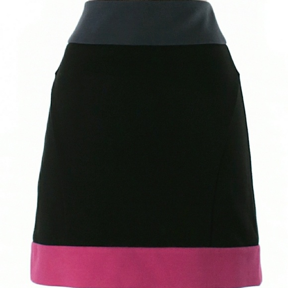 BCBGeneration Color Block Black Mini Pencil Skirt, NWOT - Picture 1 of 6