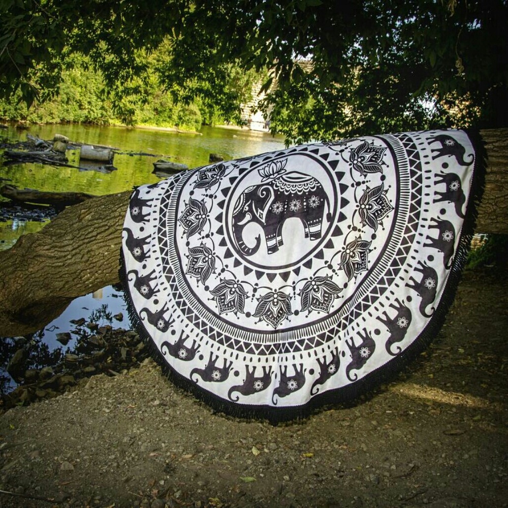 🐘Enchanted Elephant Round Towel!🐘 - Picture 2 of 8