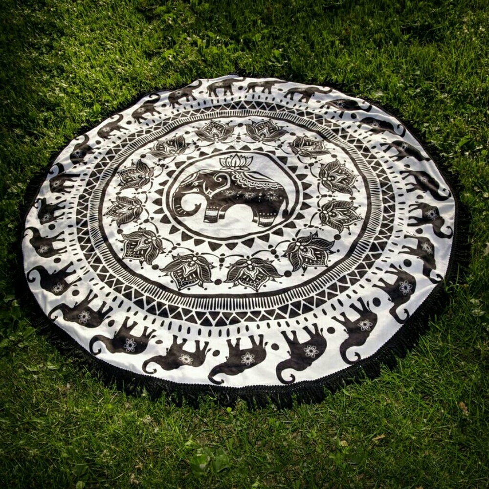 🐘Enchanted Elephant Round Towel!🐘 - Picture 4 of 8