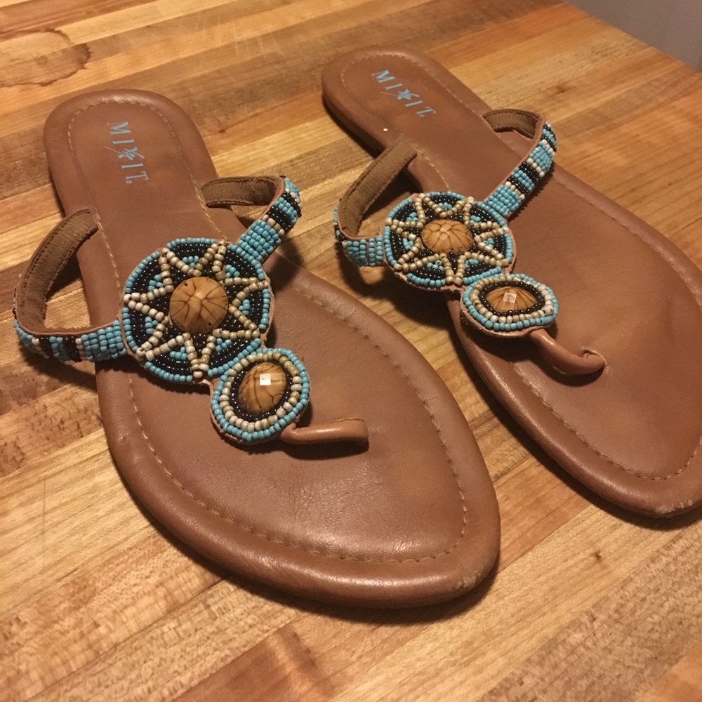 Beaded sandals