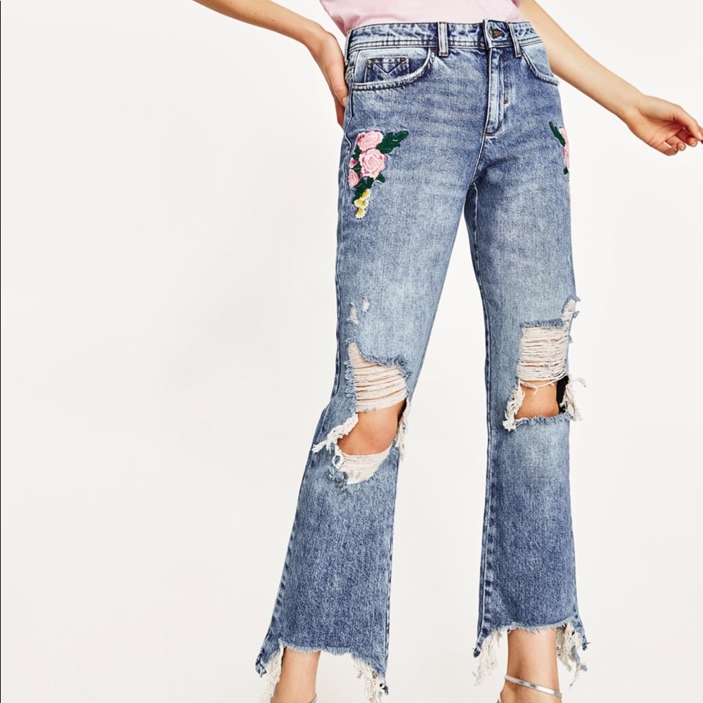 Mid rise skinny jeans