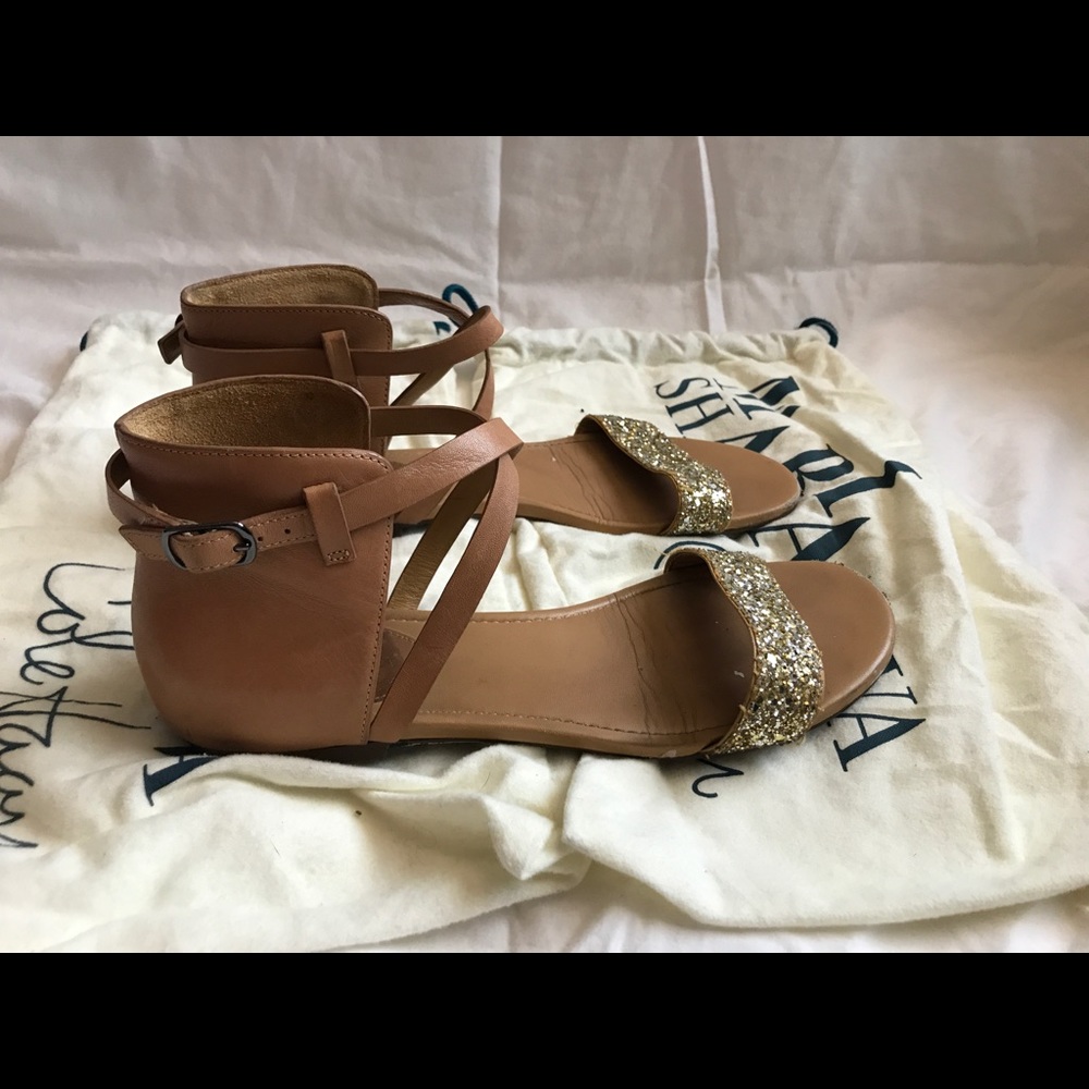 Cole Haan Air Catalina gold sandals