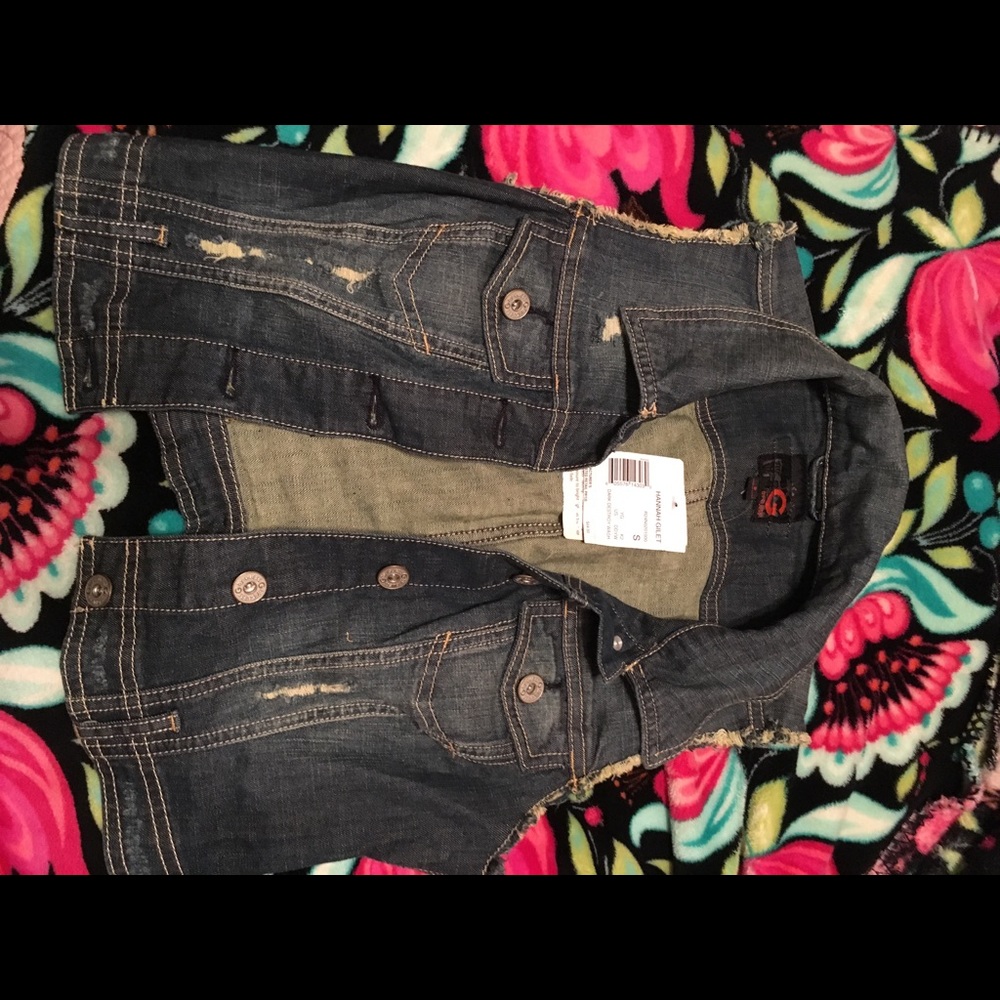 Guess Jean Vest Size Small
