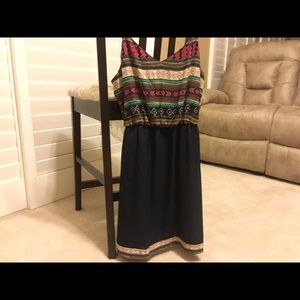 Pink owl dress. Short tank dress