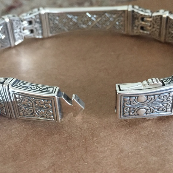 KONSTANTINO STERLING SILVER & ONYX BRACELET - Picture 2 of 4