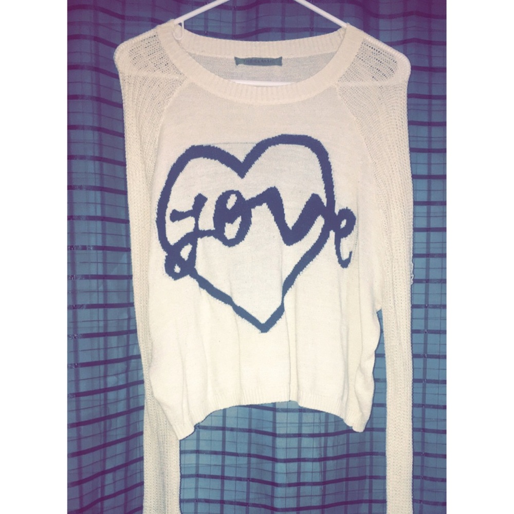 LOVE white long sleeve