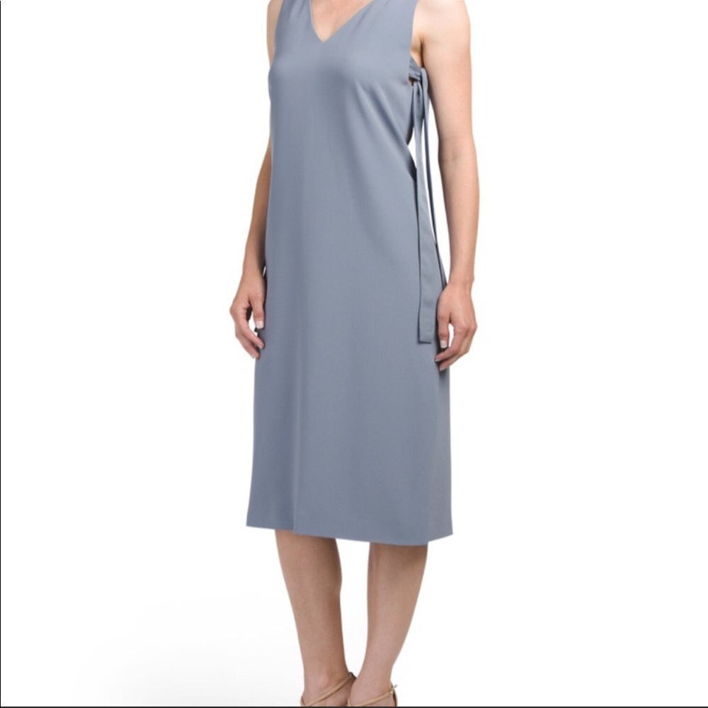 Theory blue dress with tie details