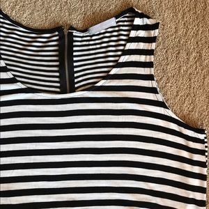 Black & white stripped tank