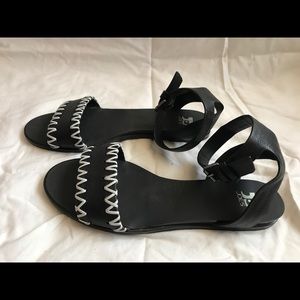 Joe's Jeans black ankle strap sandals