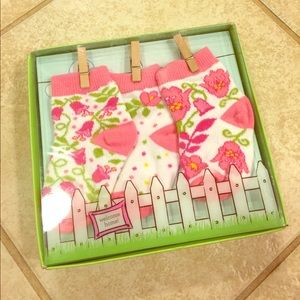 3 pair Vera Bradley 0-12 mo baby socks