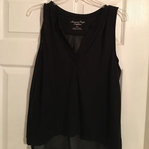 Black Flowy AE Tank