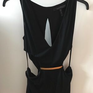 Black BCBG cut-out gown for black tie or formal