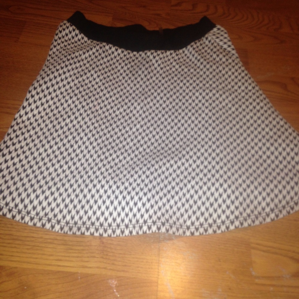 Black and white skirt