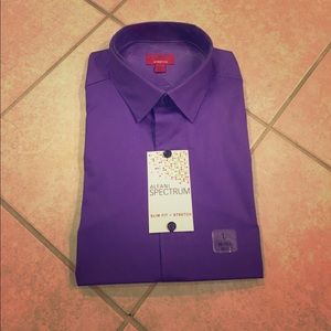NWT Purple Alfani Slim fit L Men's shirt