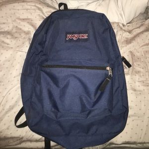 Navy blue Jansport backpack