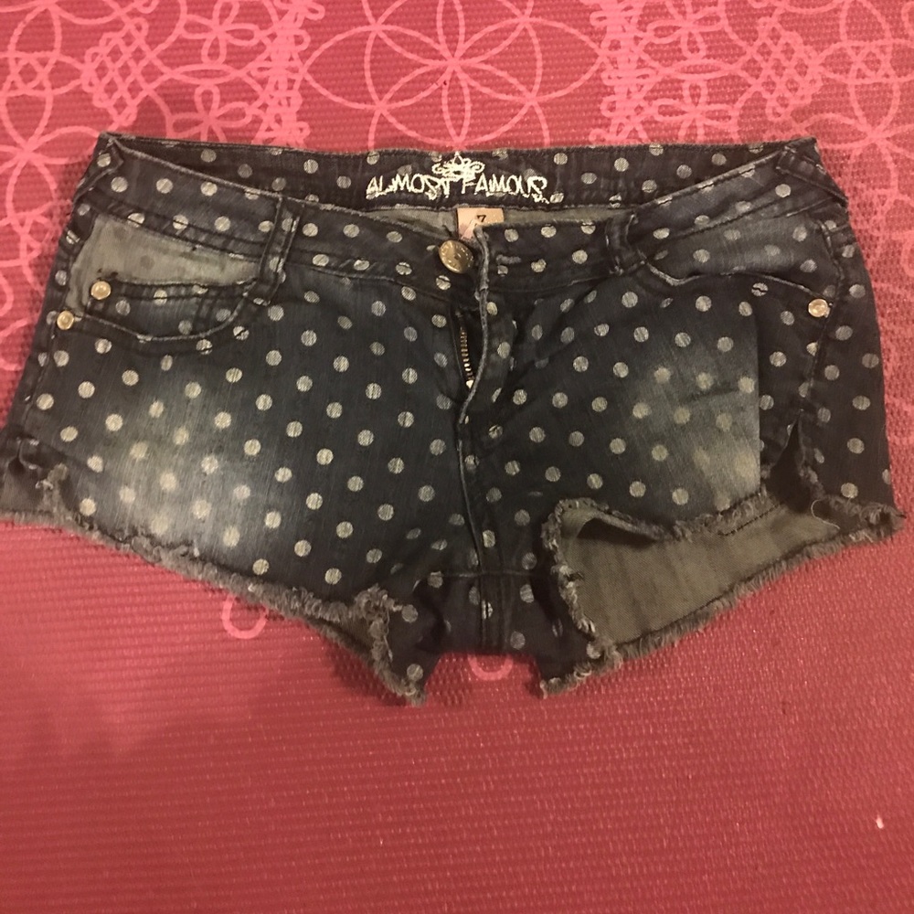 Never been worn Almost Famous jean shorts