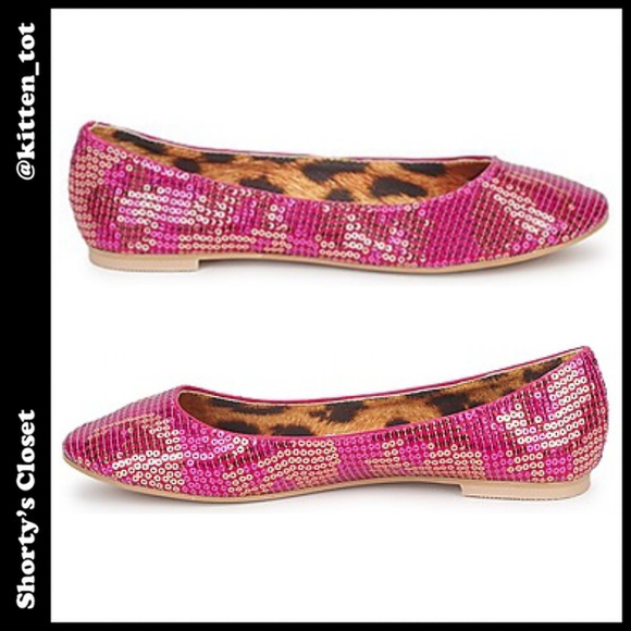 EUC Digi Skull sparkly sequined flats - Picture 2 of 4