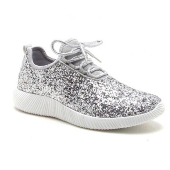 🆕LAST ONE Silver Glitter Sneakers - Picture 7 of 8