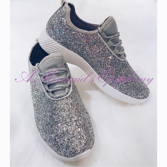 🆕LAST ONE Silver Glitter Sneakers - Picture 8 of 8