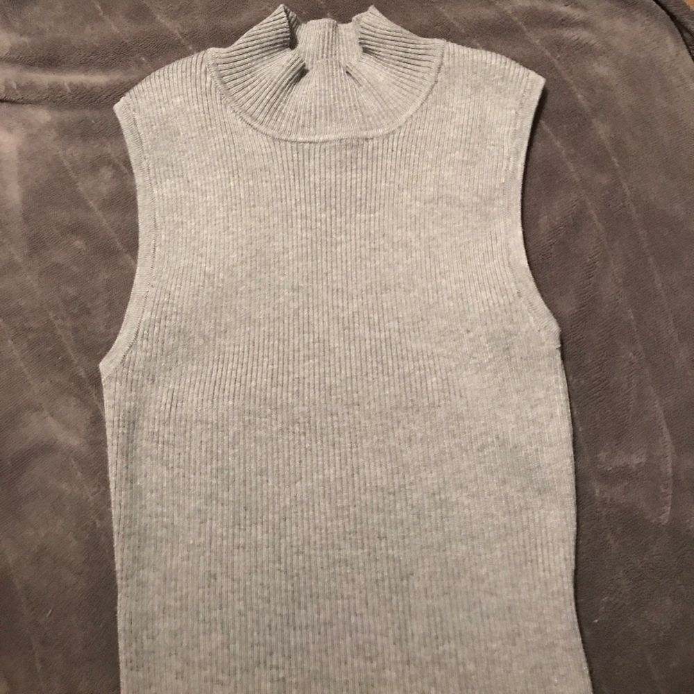 Grey High neck top