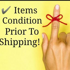 Remember To Check Items Before Shipping