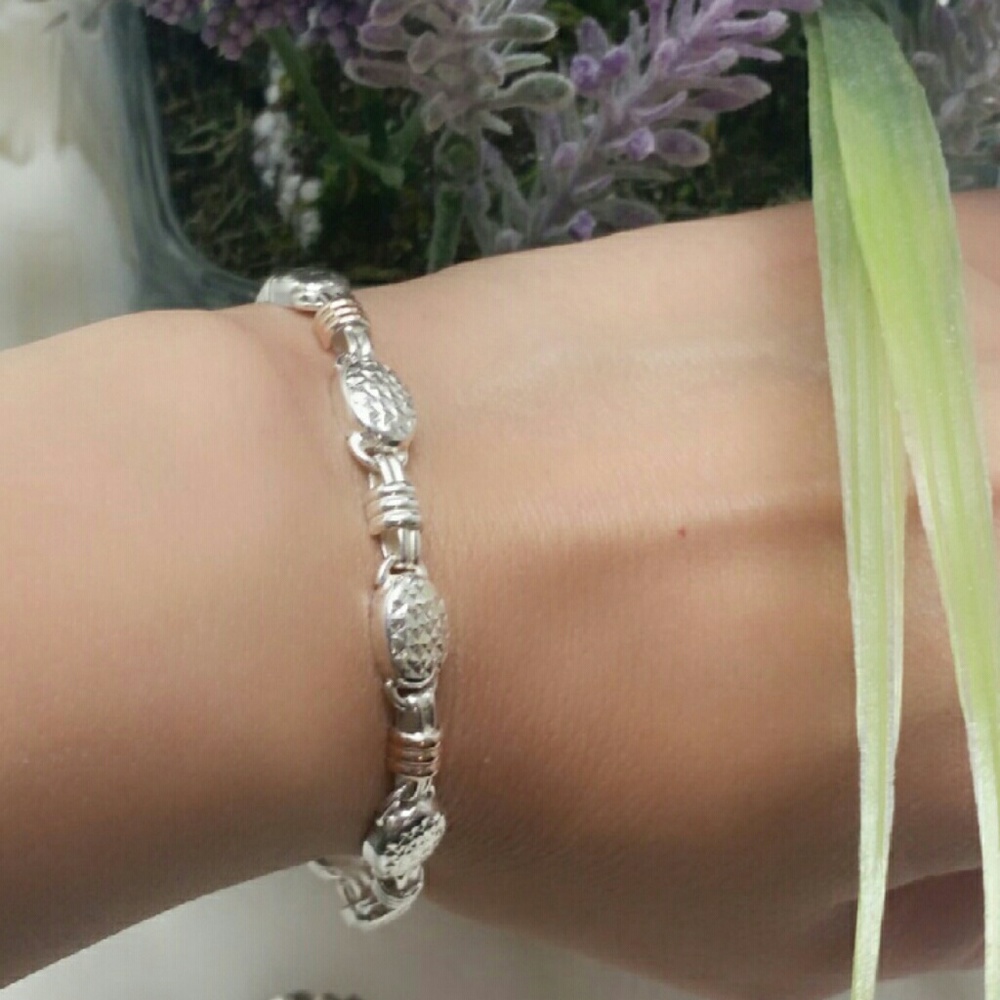 SOLD 🔥SALE 🔥950 Silver and 18k Gold  Bracelet