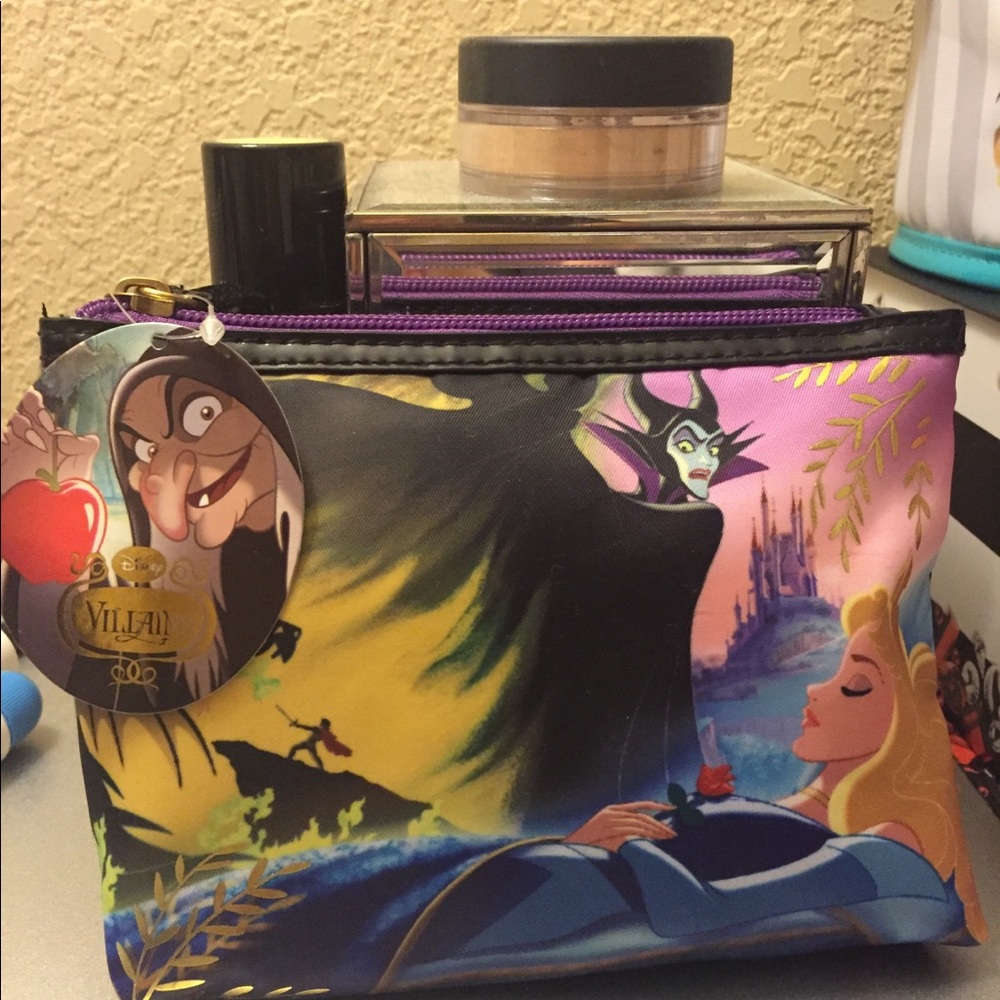 Sleeping beauty/maleficent disney make up bag