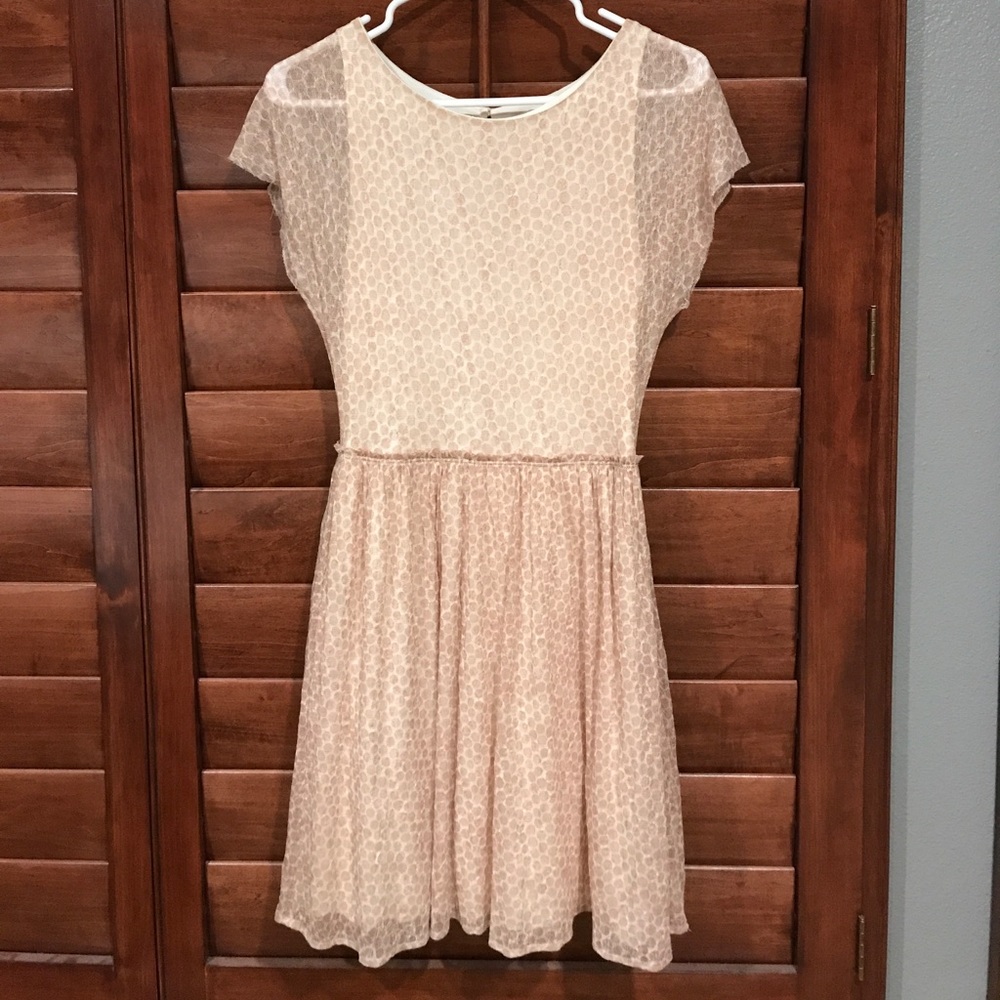 Anthropologie pink dress