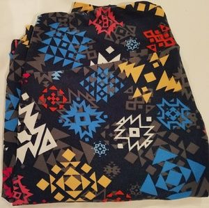 Snow flake printed TC lularoe leggings