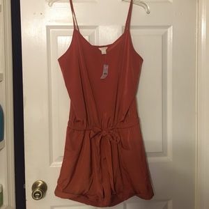 J. Crew rust colored romper