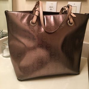 Silver Michael Kors purse