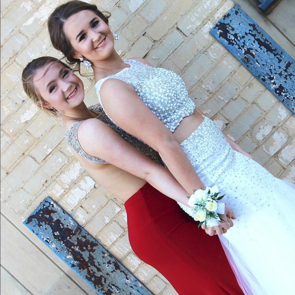 White prom dress