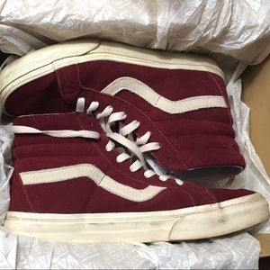 Sk8 Hi vans. Vintage Windsor Wine/blanc