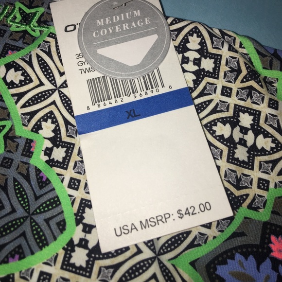 🆕O'Neill Geometric-Print Twist-Side Bikini Bottom - Picture 8 of 8