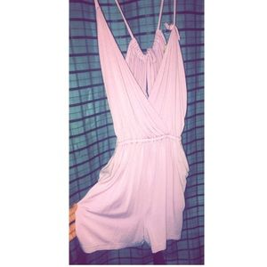 Purple romper w/ pockets