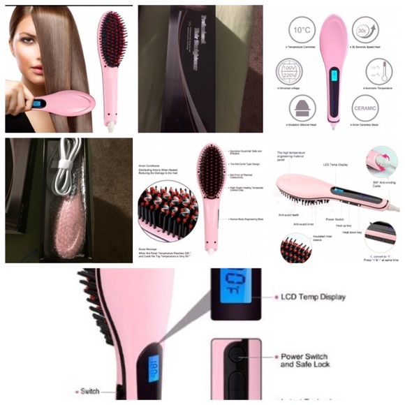 Hair straightening brush - Picture 1 of 2