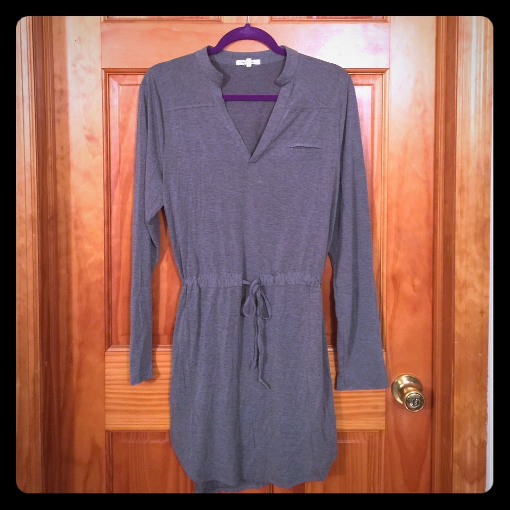 One Way Dark Heather Gray Tunic