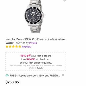 Black and Silver Watch